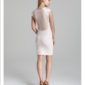 French Connection baby pink lace back dress sz 0